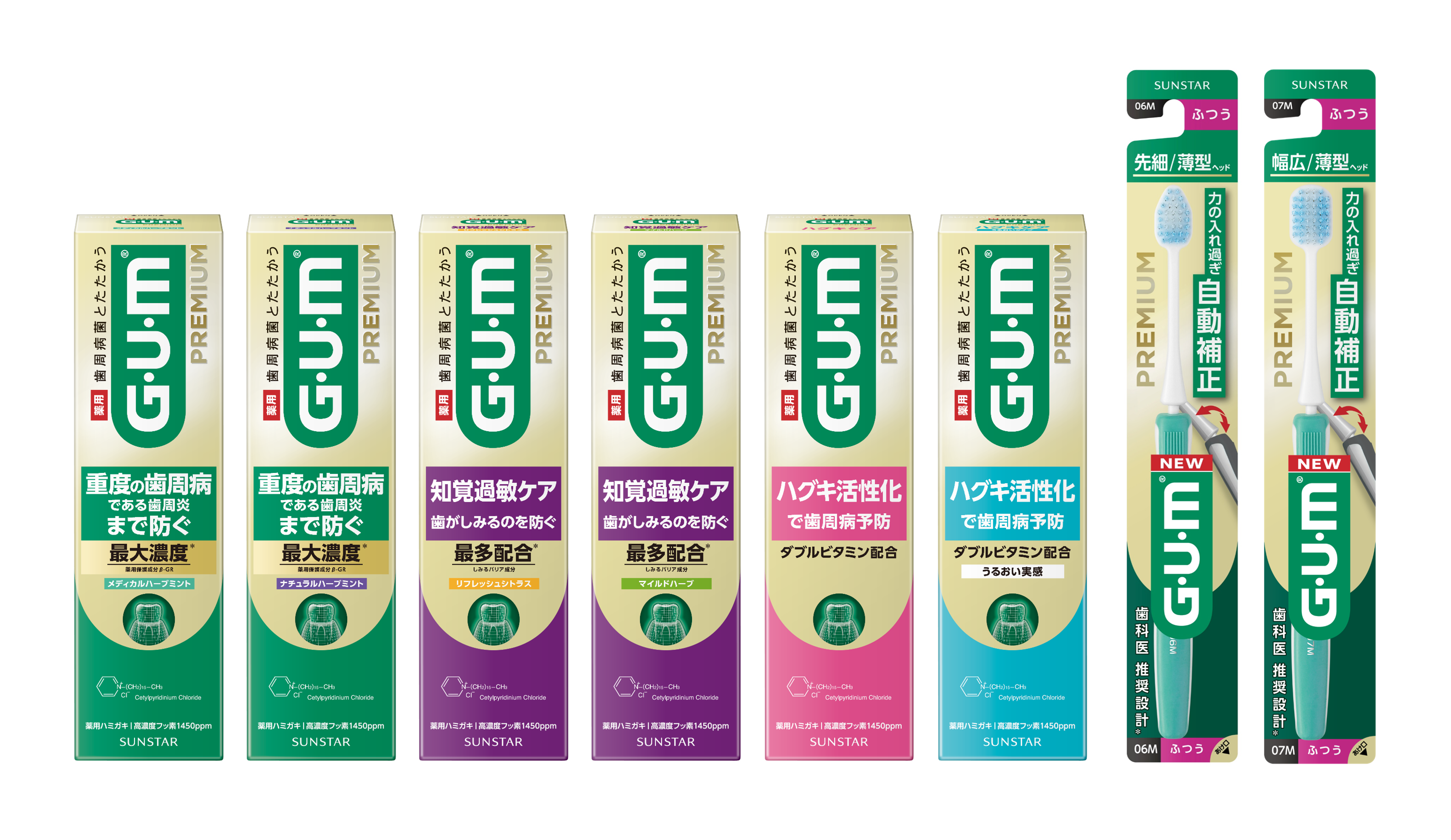 ガムさん専用 10月使用予定 歯周病予防ハミガキ売上No.1*¹の「G・U・M」より 金の「ガム